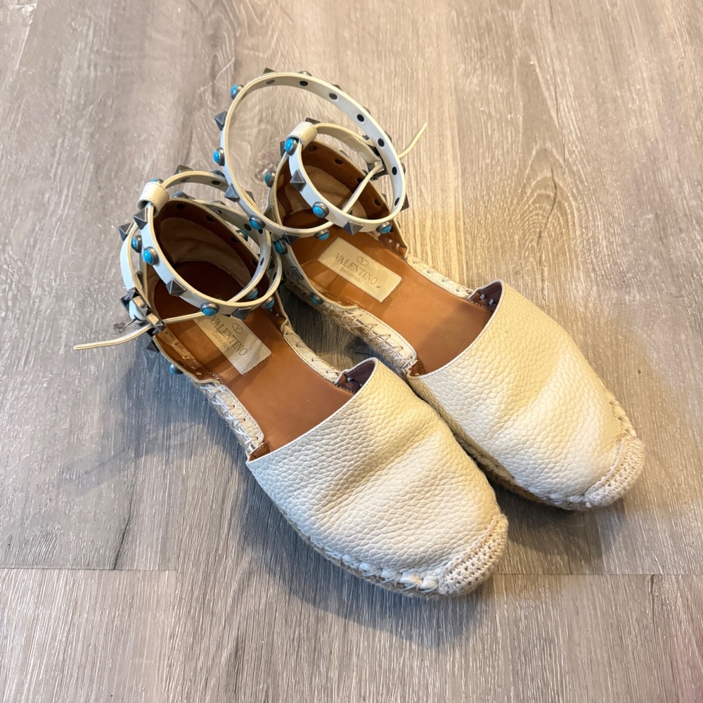 Valentino accents leather D’Orsay Flats